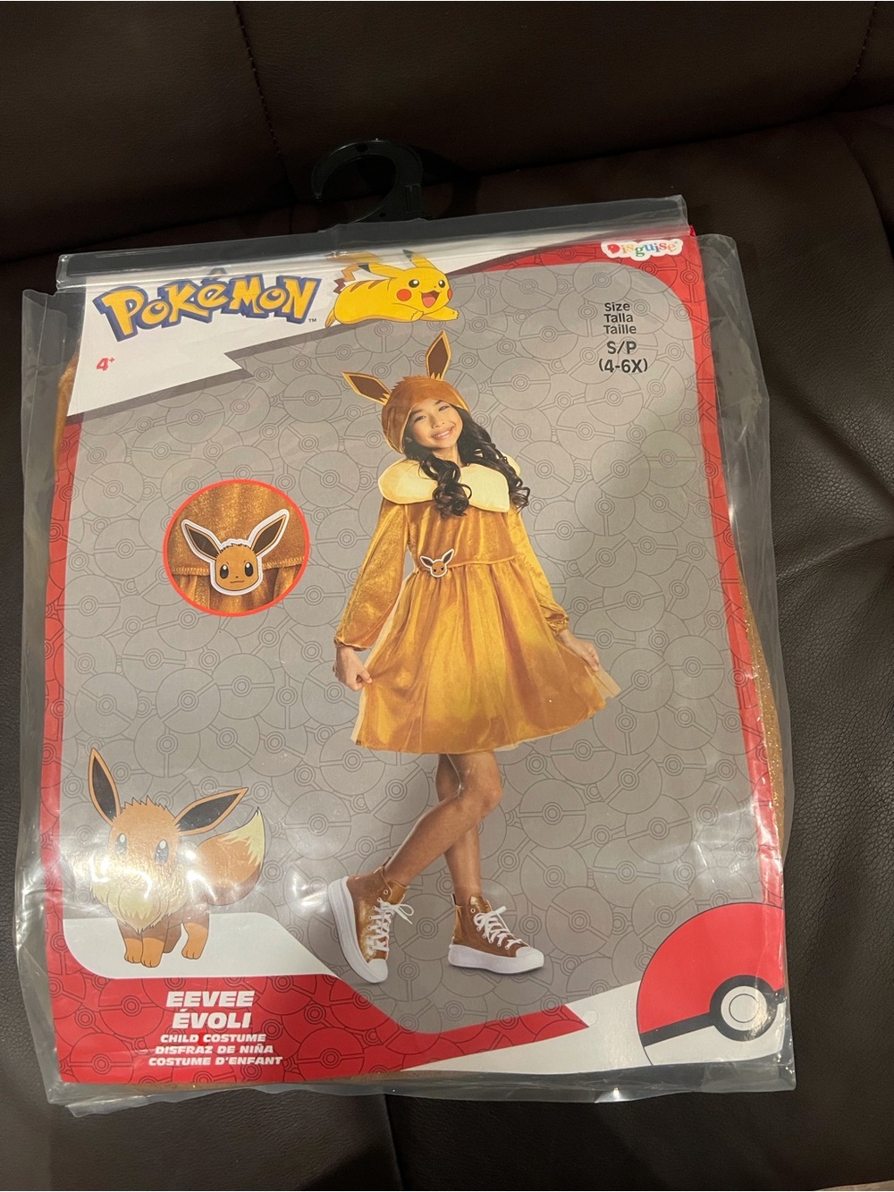 Disguise Pokémon Eevee Kids Costume Dress - Brown & Cream
